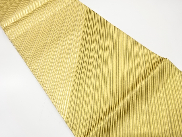 斜め縞模様織り出し　振袖用　リバーシブル　袋帯